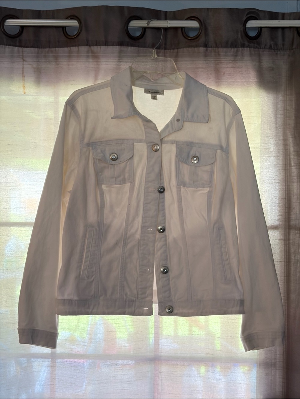 Dressbarn White Denim Jacket